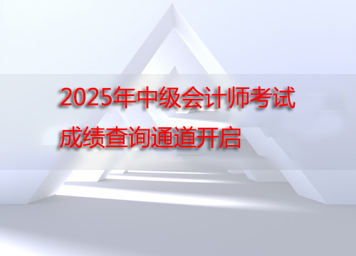2025年中级会计师考试成绩查询通道开启！附详细操作指引与常见问题解答